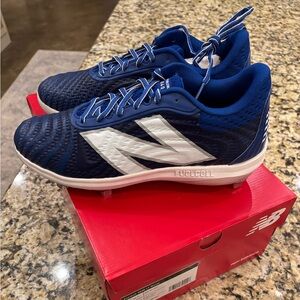 New Balance FuelCell 4040 v7 Metal baseball cleats Royal Blue & White 10.5 D NEW